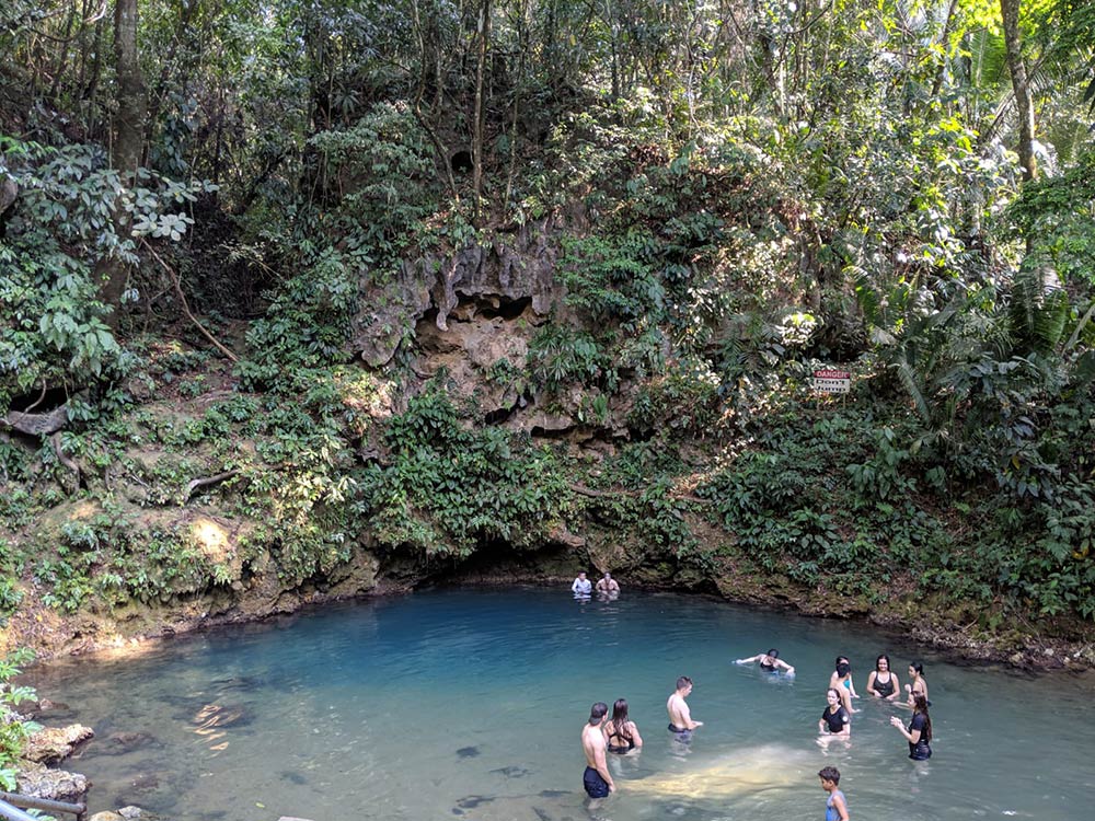 Inland Blue Hole, St. Herman Cave and Chocolate Tour